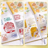 Cuaderno diario con diseño Floral, lista de tareas, blocs de escritura con superficie mate, organizador de tiempo para tomar notas, Bloc de notas, escuela y oficina - details 5