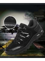 Zapatos de senderismo para hombre, botas de montaña al aire libre, zapatillas de suela gruesa, zapatos de Trekking con cordones a la moda - details 4