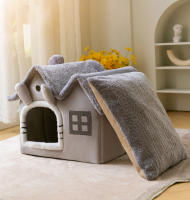 HOOPET-casa de perro de doble techo con forma de Animal, cama cómoda para dormir, suministros para gatos y perros pequeños, nuevo estilo - details 7