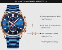Reloj de Cuarzo CURREN 8368 Elegante Pulsera de Acero Inoxidable Resistente al Agua Calendario - details 6