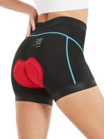 Pantalones Cortos de Ciclismo para Mujer - ONEO de Alta Elasticidad, Poliéster/Spandex Transpirable, No Transparente, Diseño de Bloques de Color con Almohadilla de Absorción de Impactos de Silicona 3D, Ideal para Montar al Aire Libre - details 25