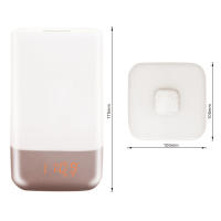 Despertador con luz LED Digital, reloj despertador con cambio de Color, lámpara de mesita de noche, luces nocturnas táctiles, simulan el amanecer, reloj de escritorio - details 0