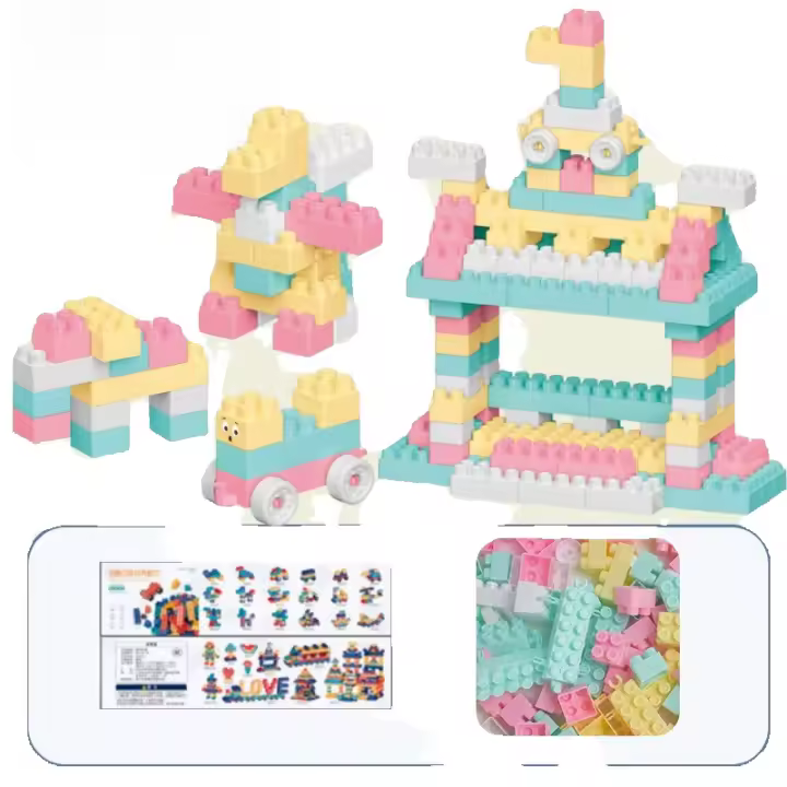 148 macarons (embolsado), bloques de construcción de partículas grandes para niños, Juguetes - 1
