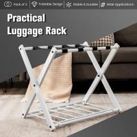 Portaequipajes Plegable Soporte de Metal para Maleta Ahorro de Espacio - details 1