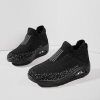 Zapatillas de Mujer con Cojín de Aire Gris Zapatos de Correr Ligeros de Malla Transpirable Antideslizantes de Clavos de Textura para Primavera/Verano - details 2
