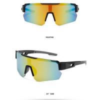 Gafas de sol de ciclismo UV400, lentes HD de medio marco, resistentes a los rayos UV, gafas de deporte al aire libre cómodas a la moda, Unisex - details 4