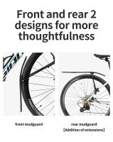 Guardabarros de Bicicleta de Carretera Rrskit Ajustable y Impermeable Manejable Plano Desmontaje Rápido 700c Eliminación de Barro - details 1