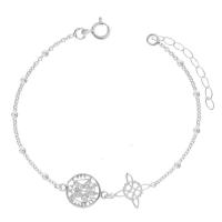 Pulsera de Amuleto de Doble Encanto Nudo de Bruja y Tetragrammaton en Plata de Ley - details 0