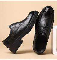 Nuevo Modelo 2025Zapatos Con Elevador De Vestir Para Hombre, Plataforma Transpirable, Informales, De Negocios, De Lujo, De Cuero Genuino, 5/8/10CM, Más Altos - details 14