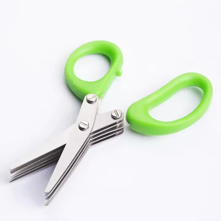 Tijeras multifuncionales de acero inoxidable para cocina, 1 piezas, cuchillo de Scallion, condimento Nori, tijeras de cocina - 1