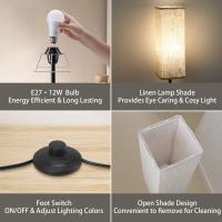 Lámpara de Pie Moderna con Control Remoto Luz Cálida para Dormitorio, Sala de Estar, Oficina - details 5