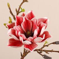DIY florero decoración EVA rama de Magnolia Artificial tacto Real flores de orquídeas artificiales hechas a mano arte Floral flor falsa decoración de boda - details 2