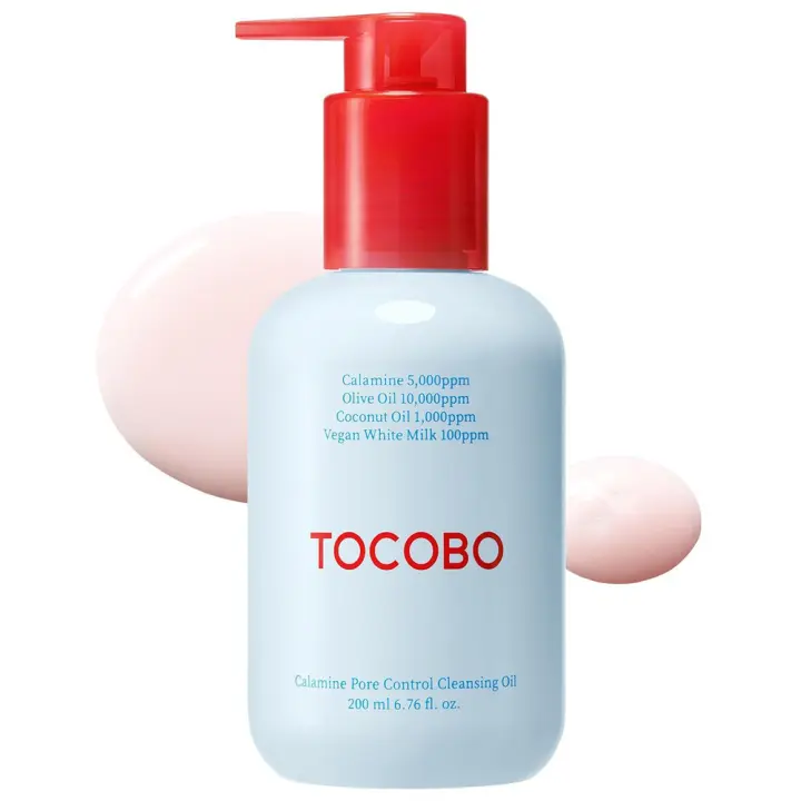 TOCOBO Aceite limpiador de control de calamina 200 ml / 6,76 fl oz |   Puntos negros, Maquillaje Cuidado de los poros, Limpieza profunda, Día de la madre - 1