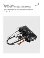 Bolso de hombro para las axilas, bolso tipo locomotora con cinturón de bloqueo retro, bolso de viaje de moda. - details 4