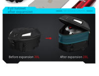 MOTOCENTRIC Luz LED multifunción Bolsa de asiento trasero para motocicleta Bolsa trasera de motocross de gran capacidad Mochila impermeable para motocicleta Ligera - details 11