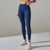 Pantalones deportivos de cintura alta sin costuras para yoga para mujer para hacer ejercicio y correr - details 7