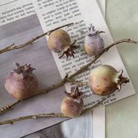 11 ramas artificiales de granada de frutas, ramas de frutas de espuma hechas a mano realistas, plantas falsas de plástico elegantes - details 12