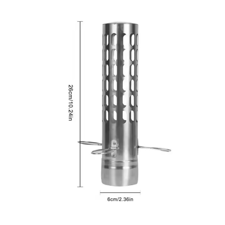 Piezas para tienda de campaña, accesorios portátiles para estufa de leña, tubo de chimenea, tapa de pararrayos de acero inoxidable - 1