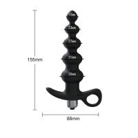 Empaque privado Vibrador Sexy con cuentas Masajeador de próstata Tapón anal Estimulador de punto G Vibrador de 16 velocidades Juguetes sexuales para hombres Juguete anal - details 10
