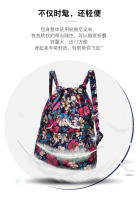 Mochila versátil de nailon con cordón para mujer, bolsa de deportes al aire libre, bolsa de cambio de gran capacidad, mochila de viaje ligera - details 3