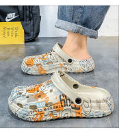 Camuflaje de coco agujero zapatos 2025 nuevas sandalias zapatos de playa de los hombres saliendo zapatos de viaje casual bolsa cabeza sandalias hombres - details 11