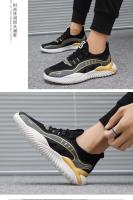 Zapatos deportivos corrientes de los hombres ocasionales antideslizantes respirables de la malla de la moda barata del logotipo de la marca 2024 - details 13