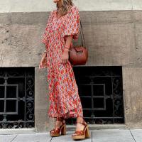 Vestido estampado de manga corta para mujer, verano - details 3