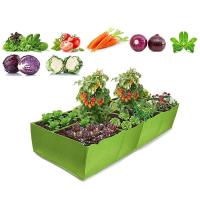 Contenedor de plantación rectangular transpirable, bolsas de cultivo de 40/50/60cm, cama de jardín de tela alta ETA para plantas, flores y - details 14