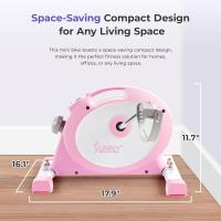 Bicicleta estática Inteligente, Mini pedaleador bajo encimera con Doble función para Personas Mayores, opcionalmente con aplicación Gratuita SunnyFit y Magnetic - details 10
