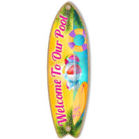 Cartel colgante de madera para tabla de surf, cartel de pared para playa, decoración del hogar, cafetería y Bar, temática de verano al aire libre - details 4