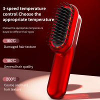 Alisador de pelo 2 en 1 Para masaje del cuero alisador de pelo, peine alisador de pelo - details 2