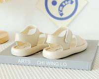 Sandalias de verano para niños y niñas, zapatos suaves y transpirables con gancho de color puro, a la moda, para la playa - details 10