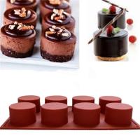 Molde Redondo de Silicona para Tartas 8 Cavidades Cubierto con Chocolate - details 0