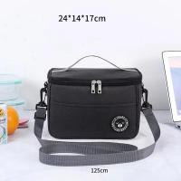 Bolsa De Almuerzo Portátil Caja Térmica Impermeable Con Correa Para Oficina Estuche Aislado Para Comida Unisex - details 10