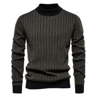 Nuevo diseño para hombre, suéteres de algodón con cuello simulado, suéter pelado cálido para otoño e invierno para hombres - details 6