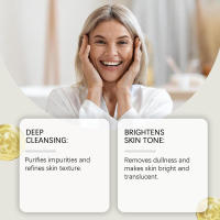 HOYGI Glutathione Facial con ingredientes suaves limpia los poros, refresca y limpia la piel, limpiador hidratante. - details 6
