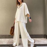 Top y conjunto de mujer, pantalones sueltos casuales para mujer - details 5