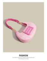 Bolso tejido para axila para mujer, bolsa de sillín con dientes de Luna, diseño de nicho, novedad de 2024 - details 6
