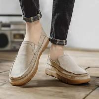 Zapatos casuales cómodos de cuero de lujo ligeros para hombres OEM, hechos en China - details 9