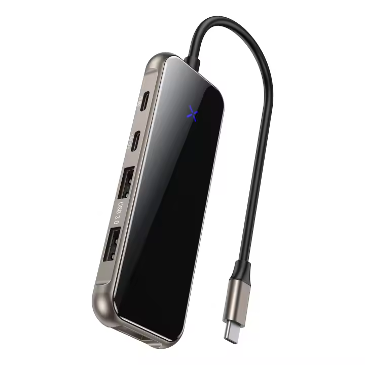 Adaptador multipuerto USB C 8 en 1, concentrador USB-C con salida HDMI 4K - 1