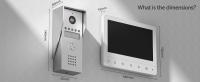 TMEZON Videoportero Timbre Video Sistema Intercomunicador, Monitor 7 zoll y timbre con cable para 1 familia, tecnología de 4 cables,Botón táctil, visión Nocturna, instantánea/grabación - details 5