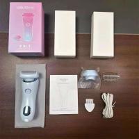 Maquinilla de afeitar eléctrica profesional 2 en 1, afeitadora eléctrica en seco y húmedo, resistente al agua, para depilación de mujer, para Bikini, pierna, brazo, axila - details 2