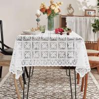 Tela ENCE retro blanca, mesa, cocina, cena, mantel, decoración del hogar y salón - details 9