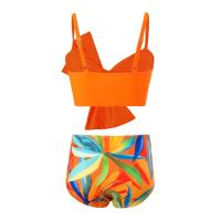 Traje de Baño de Tirantes de Cintura Alta Estilo Lazo para Niñas Prenda de Baño para Niñas 5-14 Años Traje de Baño de Moda para Mujeres - details 11