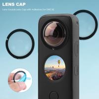 Protectores de lente para cámara, Kits de cubierta protectora pegajosa para el cuerpo, tapa de lente con adhesivo para Insta 360 ONE X2 - details 1