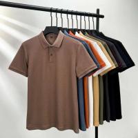 Camiseta Polo para hombre, 100% algodón, moda de verano 2024, pantalones cortos informales, Polo de manga, ropa con cuello, Top de Color sólido, camiseta - details 2