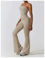 Monos de Yoga informales para mujer, chándal de una pieza, ropa deportiva, conjunto de gimnasio, pantalones acampanados - details 7