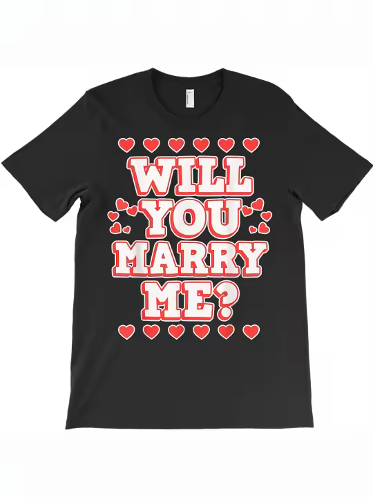Camiseta de Valentín Cuello Redondo Manga Corta Algodón Suave Regalo Ideal para Papá - 1