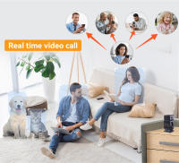 Cámaras de vigilancia wifi doméstico inalámbrico WIFI Internet remoto inteligente Visión nocturna interior alarma robot vigilancia - details 2