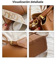 Nuevo bolso, textura de alta calidad, temperamento bandolera de hombro, bolso de cubo, bolso de mujer de tendencia de moda retro de gran capacidad - details 1